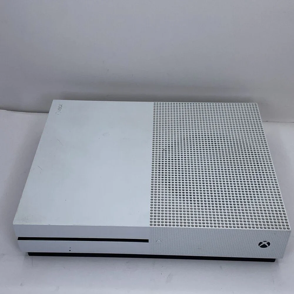 White Microsoft Xbox One S 1681 1TB Home Gaming System Console Only
